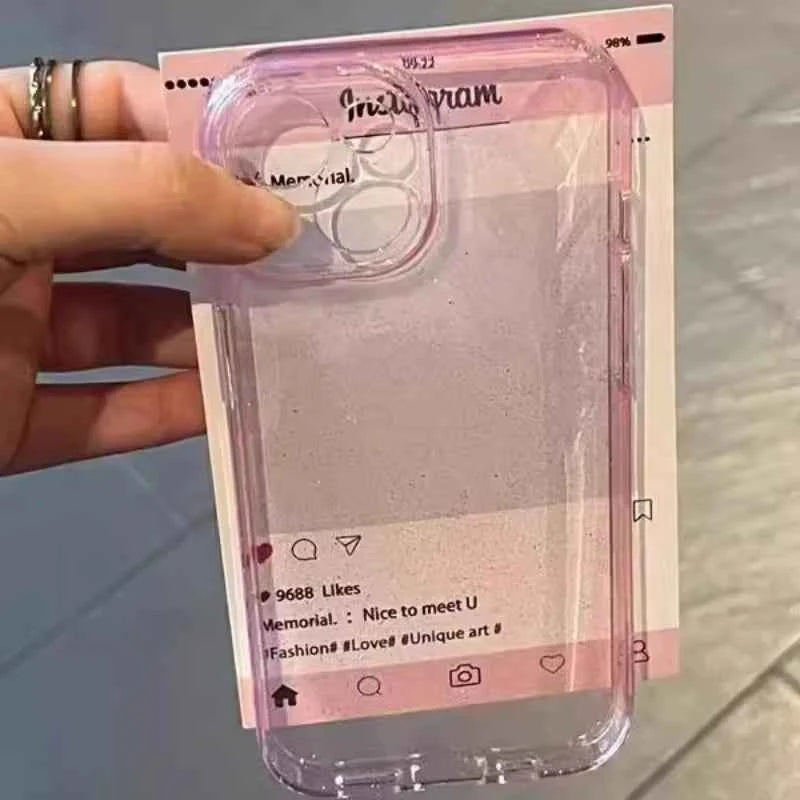 Luxury Glitter Clear Phone Case For iPhone 17 16 15 14 13 12 11 Pro Max Plus Women Girls Sparkle Shockproof Soft Bumper Cover