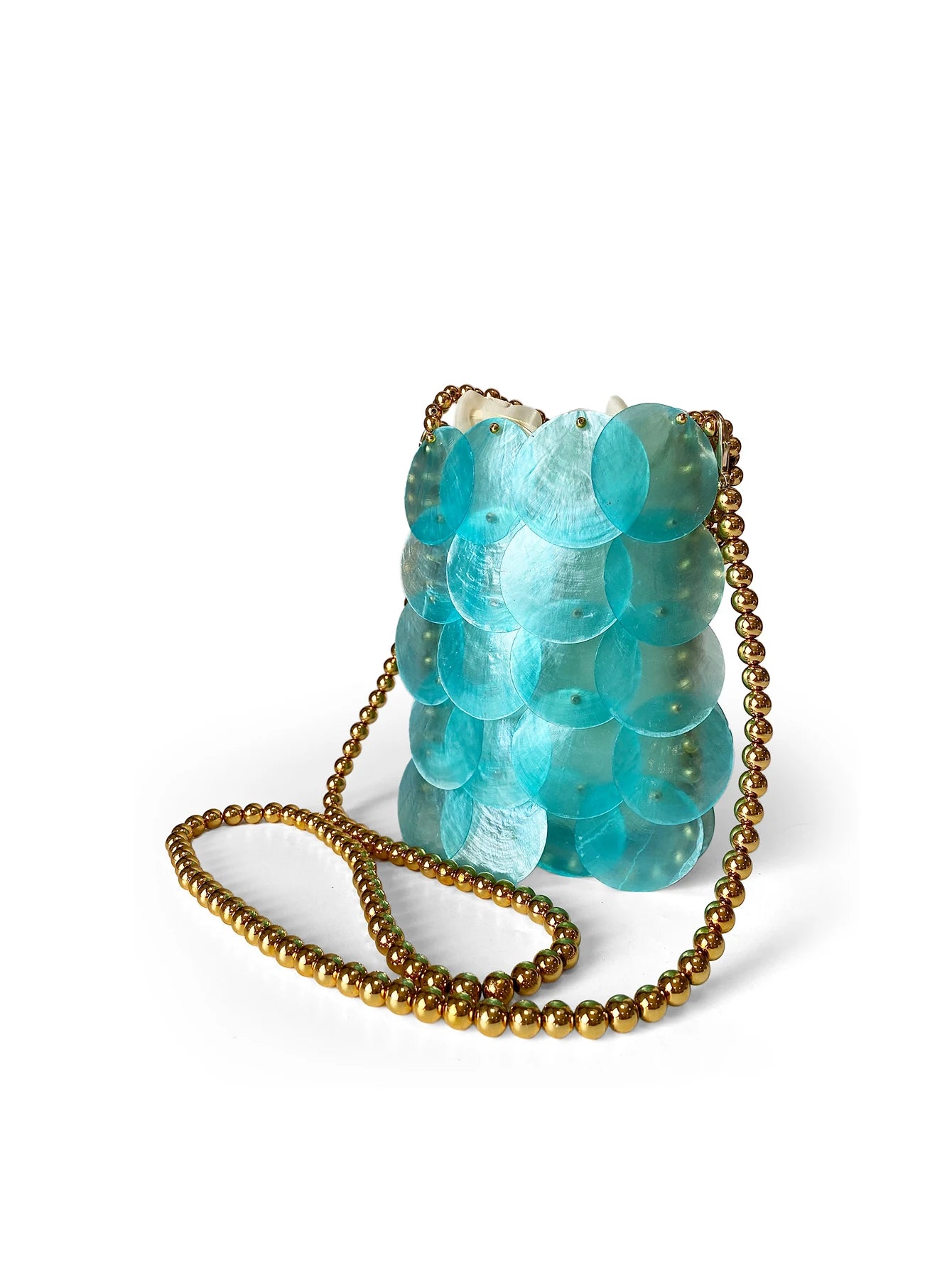 Elegant Sparkle Bead Bag - Handmade Mermaid Princess Design