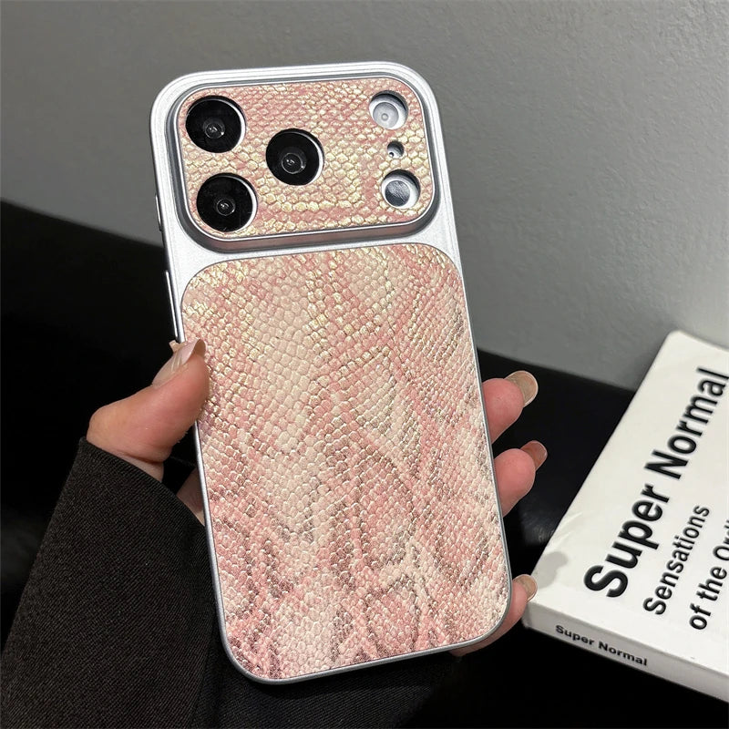 Premium Leather Texture iPhone Case - Shockproof Bumper