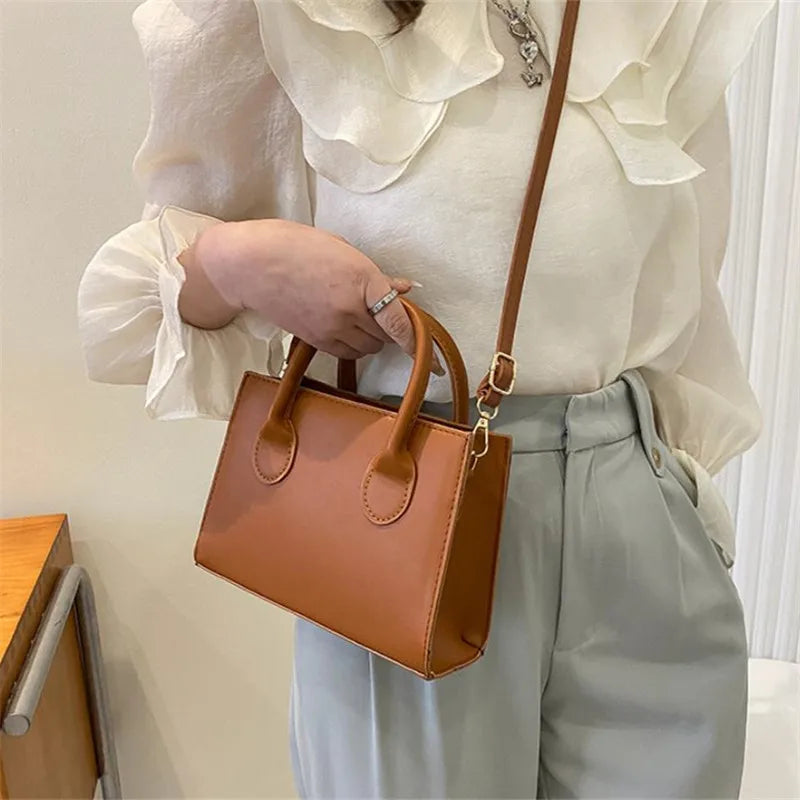 Elegant Mini Crossbody Bag - Chic Top Handle Purse