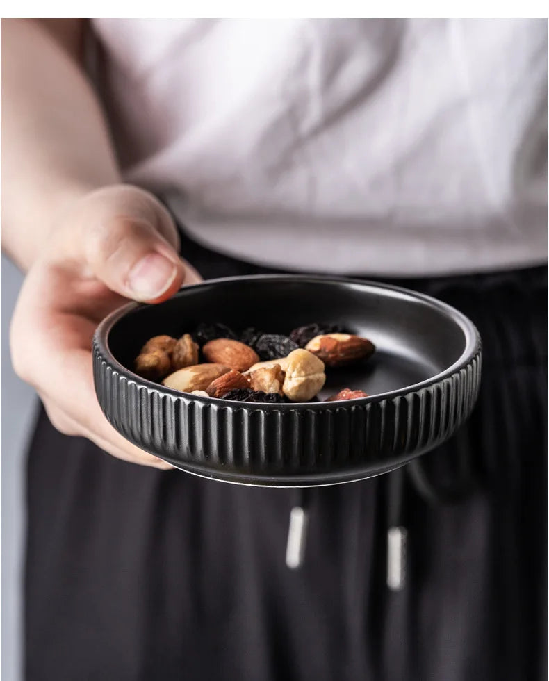 Premium Ceramic Dinnerware Set - Matte Glazed Japanese Style