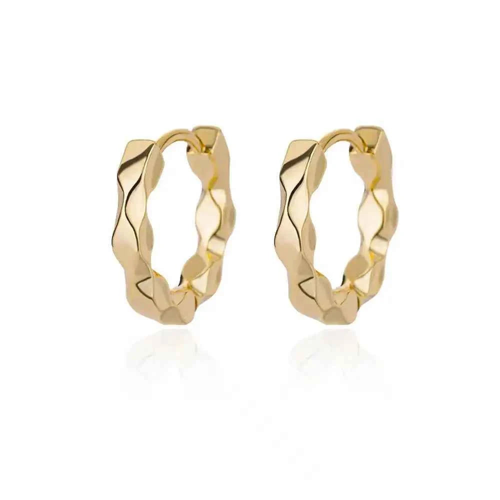 Elegant Stainless Steel Hoop Earrings - Premium Vintage Gold & Silver Jewelry