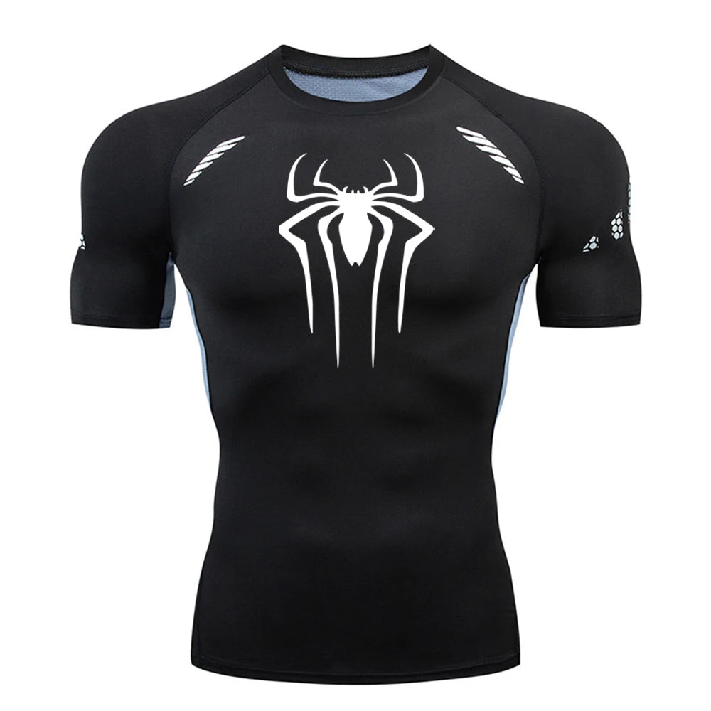 Premium Men's Compression Shirt - Quick-Drying Gym & Running Jersey