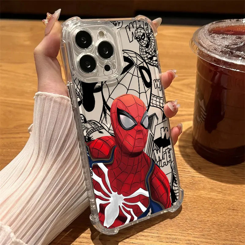 Premium Spider Man Clear Case - Shockproof Phone Cover