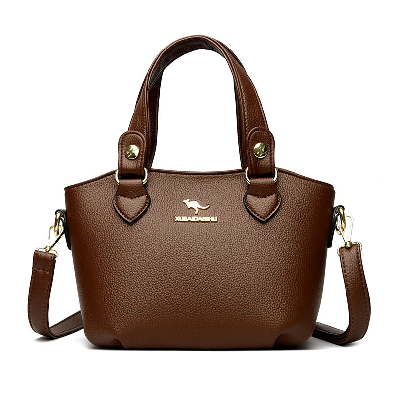 Luxury Leather Tote Bag - Elegant & Spacious
