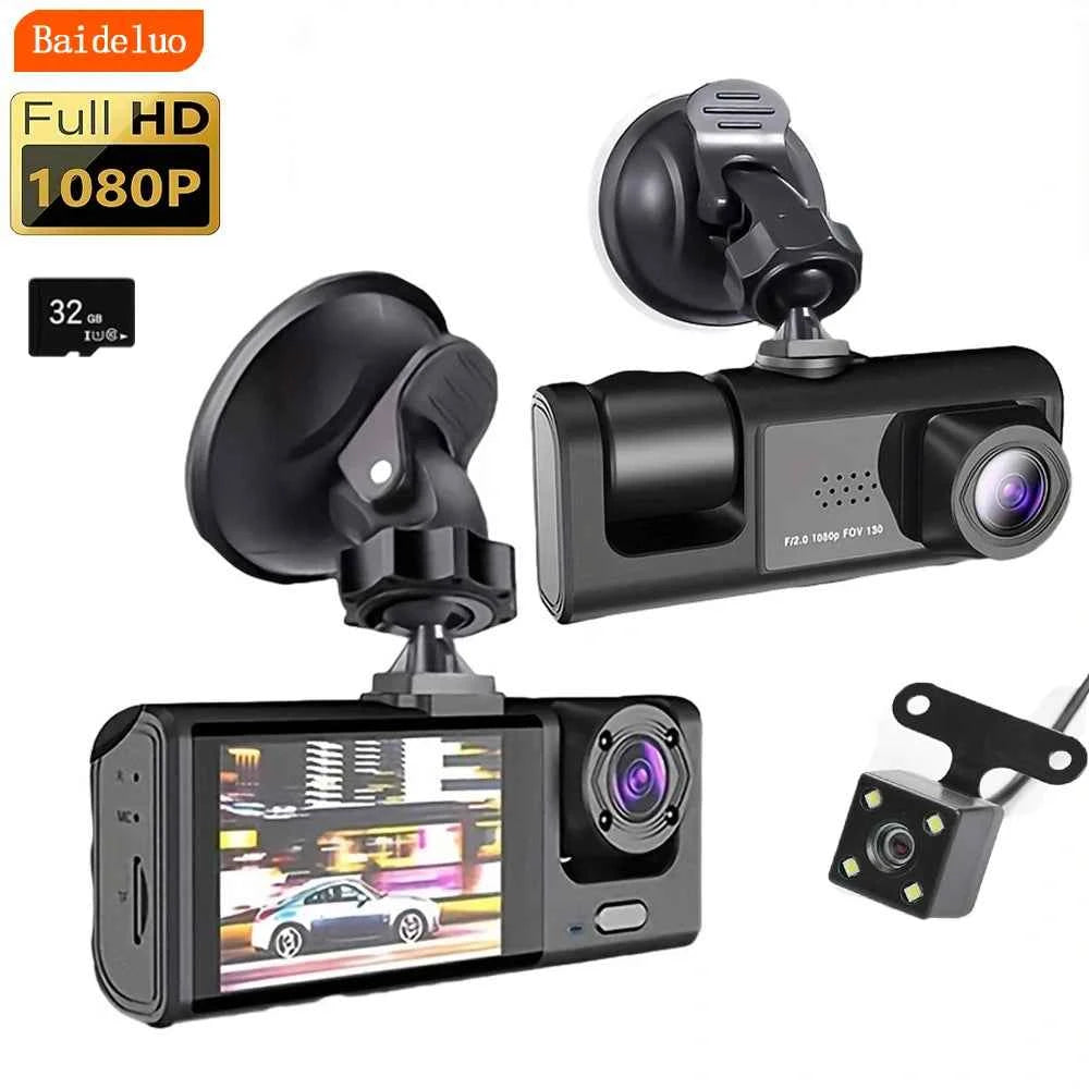 Premium Dual Camera Dash Cam - 1080P HD & IR Night Vision Car DVR