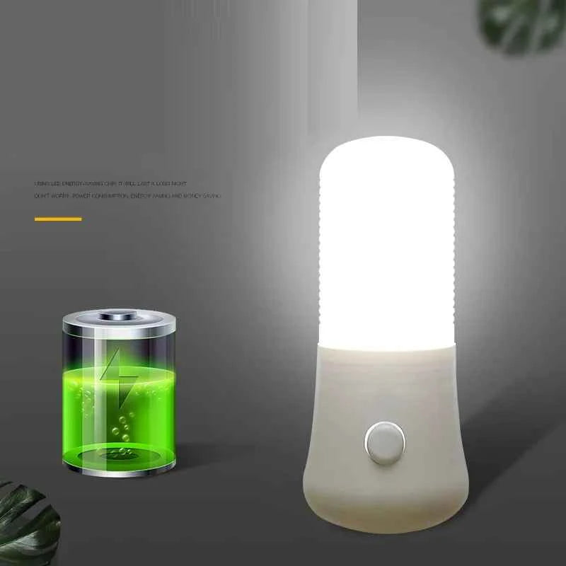 Elegant LED Wall Socket Light - Push Button Night Lamp