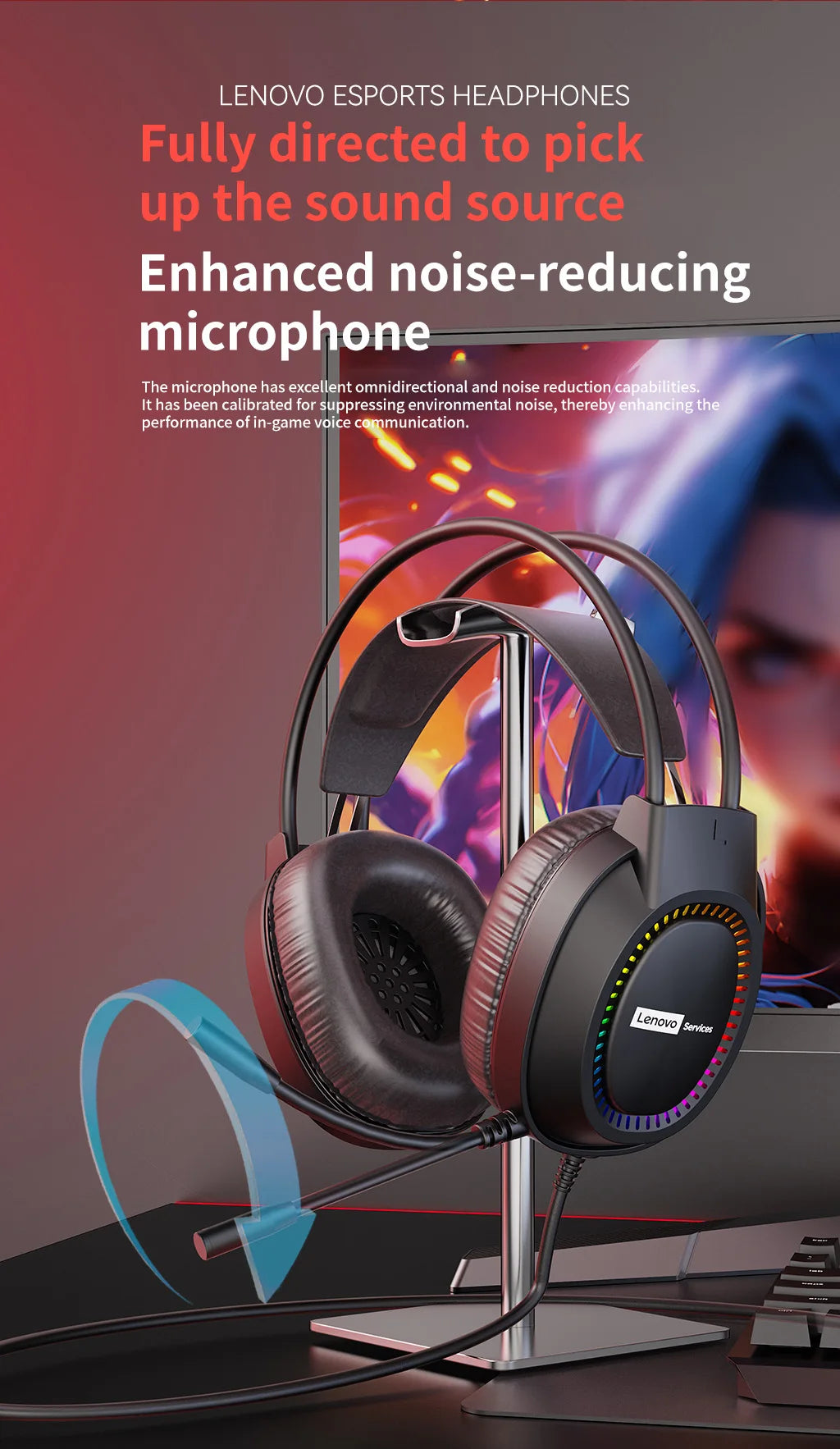 Premium RGB Gaming Headphones with Noise-Cancelling Microphone