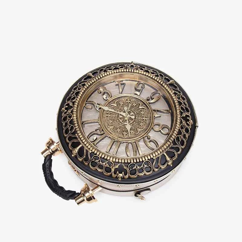 Elegant Clock Handbag - Unique Design Crossbody Bag