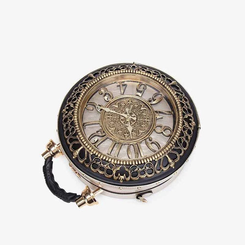 Elegant Clock Handbag - Unique Design Crossbody Bag