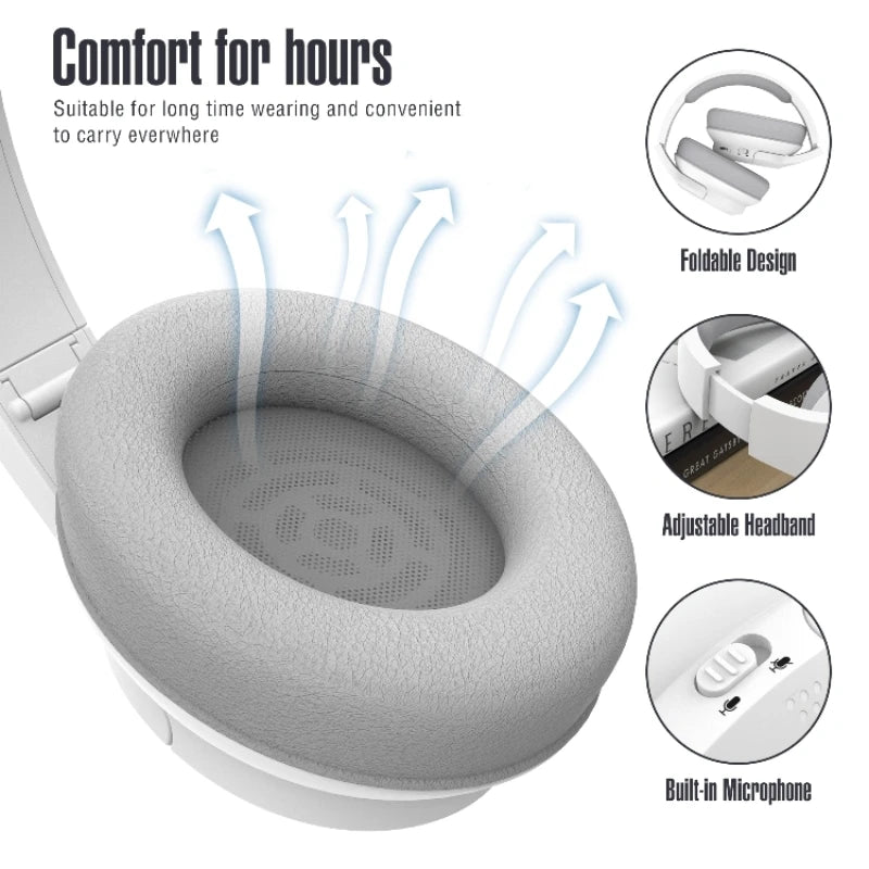 Premium Wireless Headphones Bluetooth 5.3 - Hi-Res Audio & 50H Battery