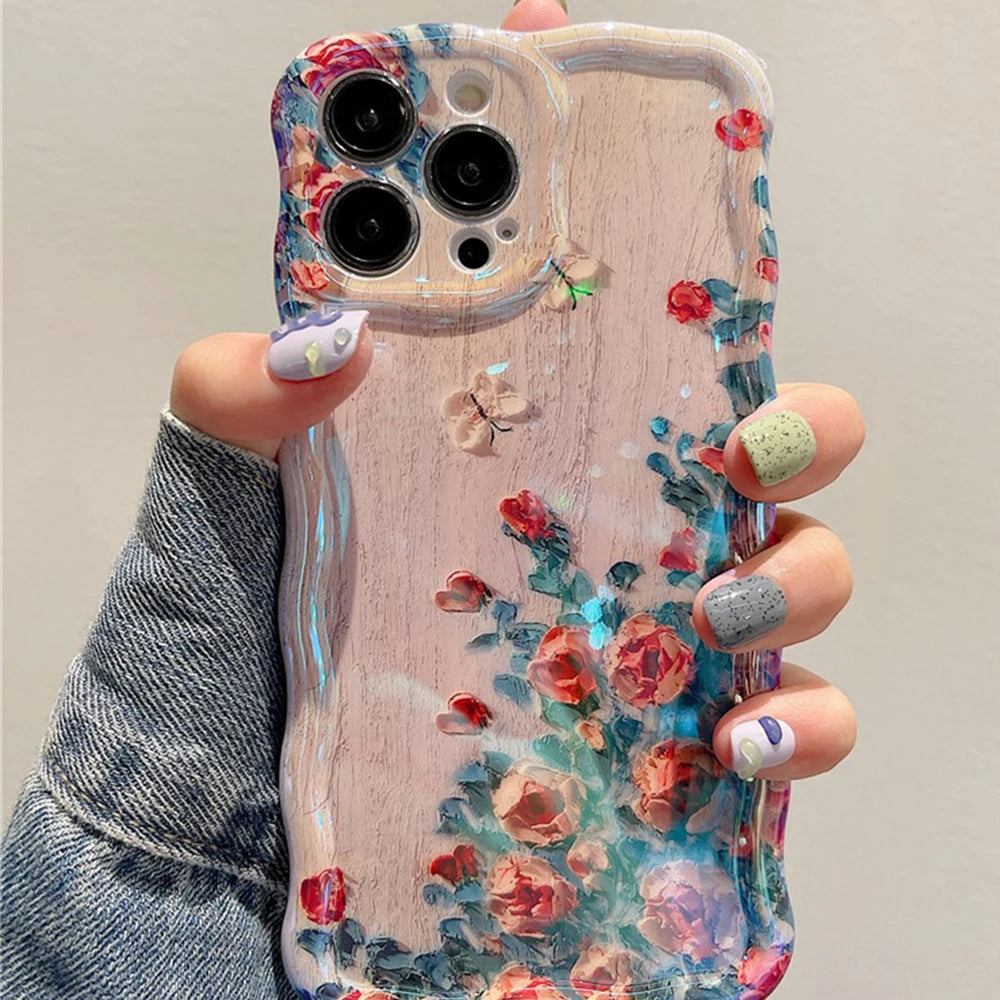 Luxury Oil Painting Phone Case - Artistic Shockproof Cover