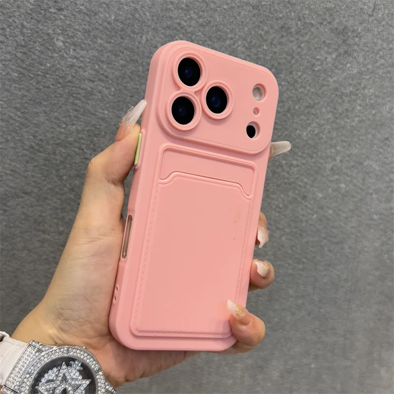 Luxury Soft Silicone Wallet Case with Card Holder