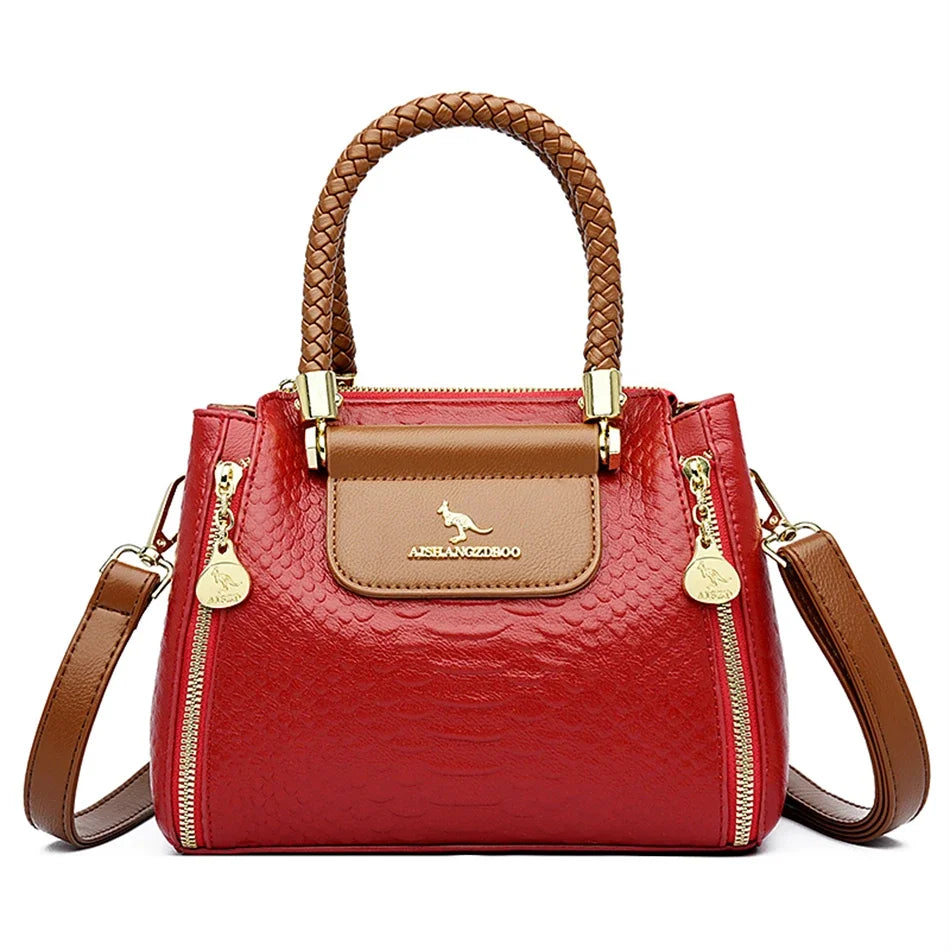 Elegant Designer Crossbody Bag - Premium Soft Leather