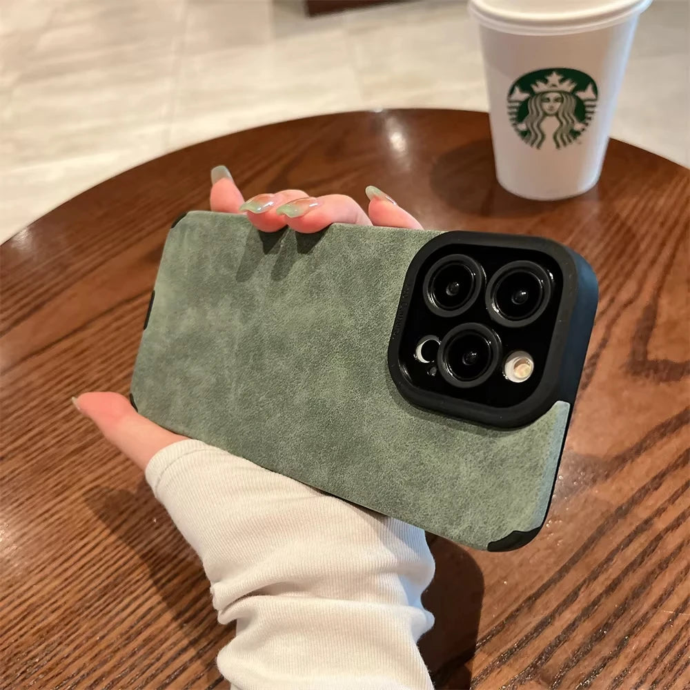Premium Leather iPhone Case - Full Protection Flip Cover