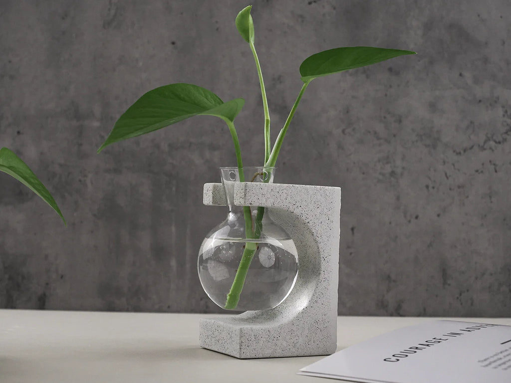 Silicone Vase Mold for DIY Epoxy Resin, Plaster, and Cement Hydroponic Planters - Tulique