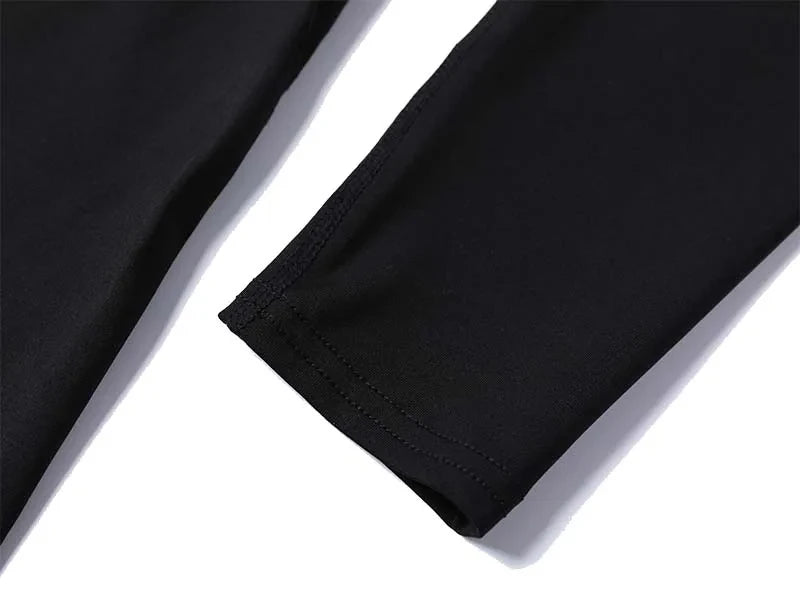 Spider Print Long Sleeve Compression Shirt - Athletic Baselayer