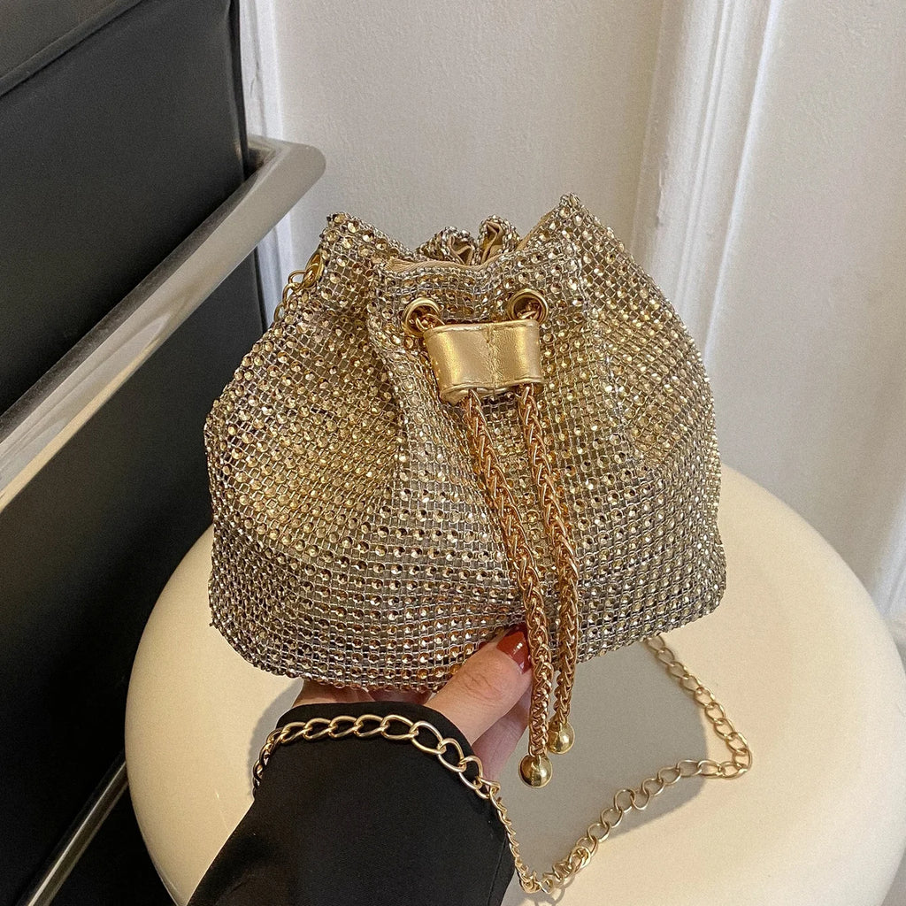 Elegant Rhinestone Crossbody Bag - Sparkle & Shine