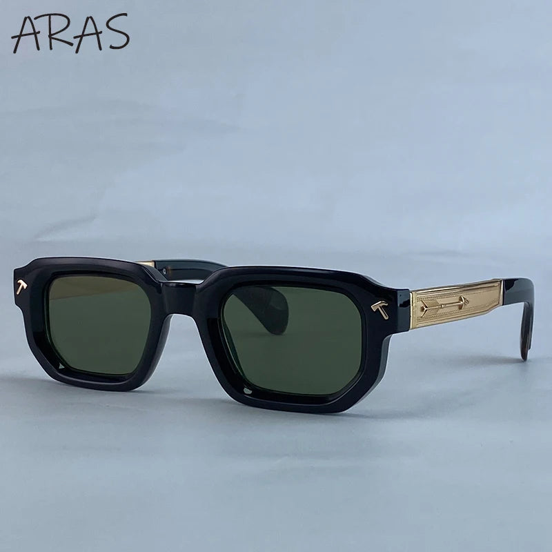 Premium Polarized Square Sunglasses - UV400 Vintage Eyewear