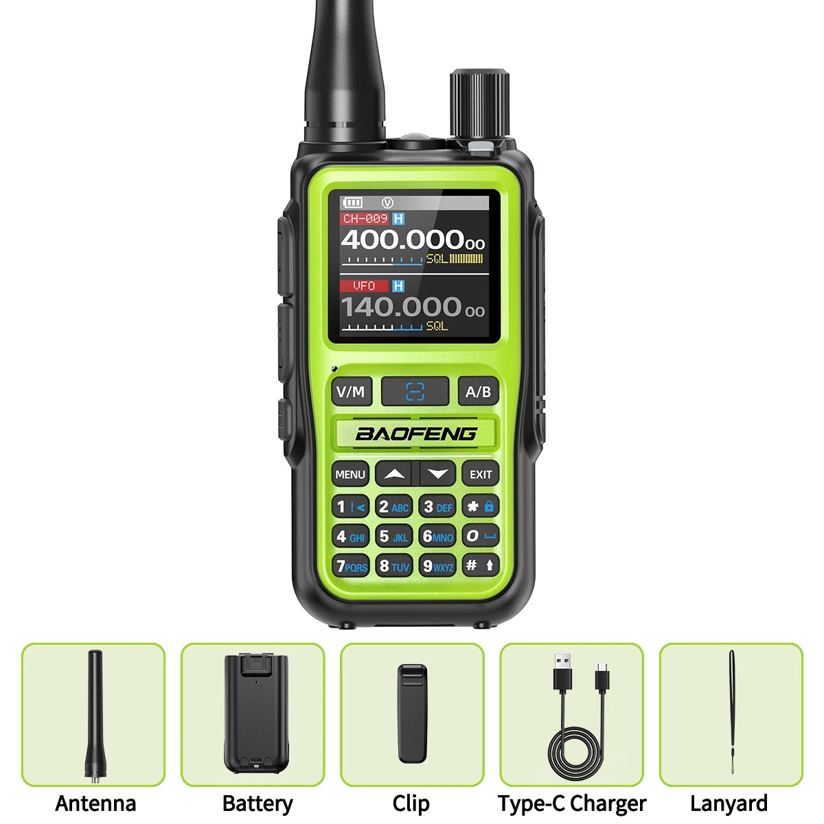 Professional Mini Walkie Talkie - Multi-Band & Bluetooth Two-Way Radio
