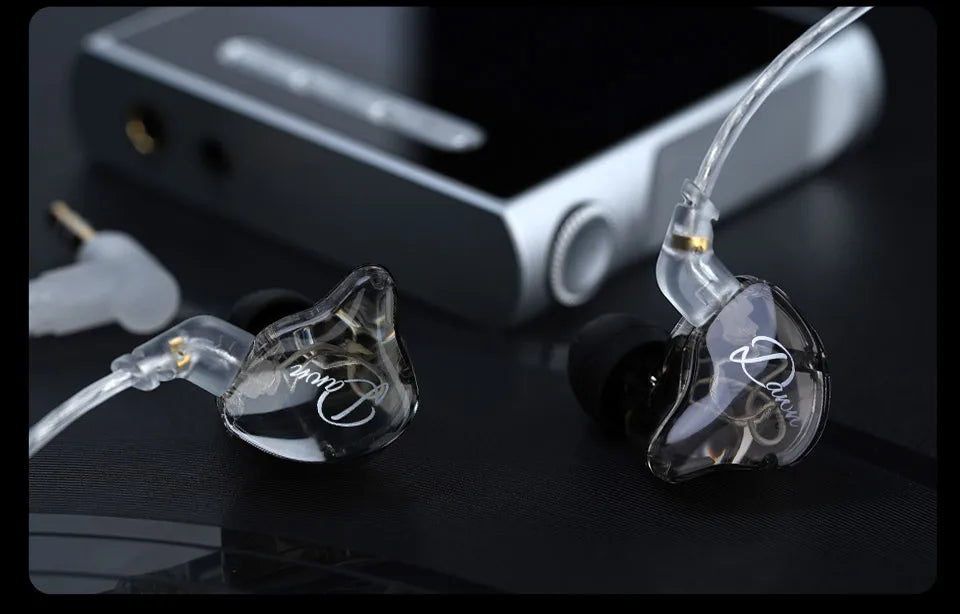 Premium Wired Earphones HiFi Bass - Detachable Cable Earbuds