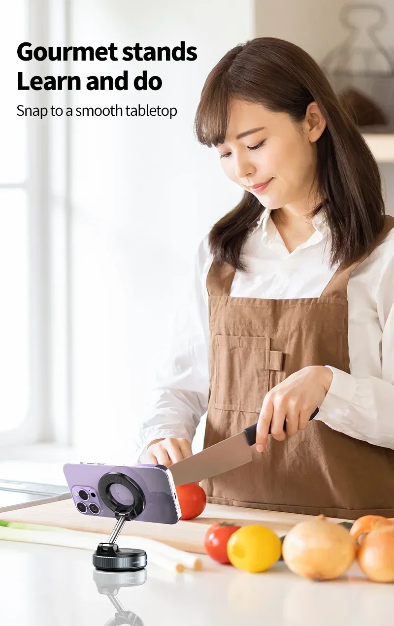 Premium Magnetic Car Phone Holder - 360° Foldable Mount