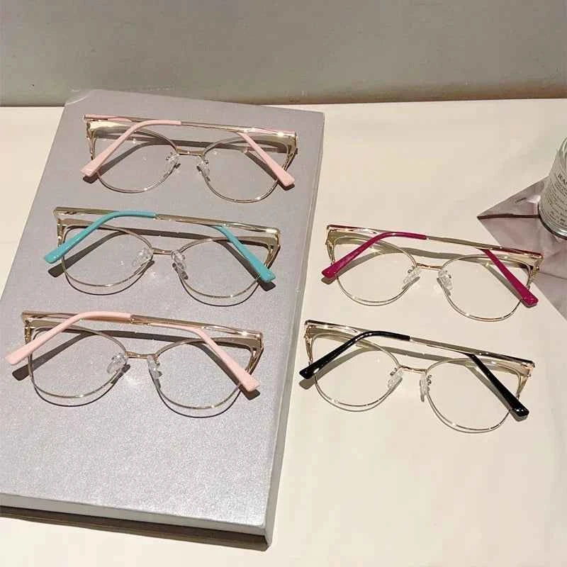 Luxury Oversized Cat Eye Glasses - Vintage Optical Frames