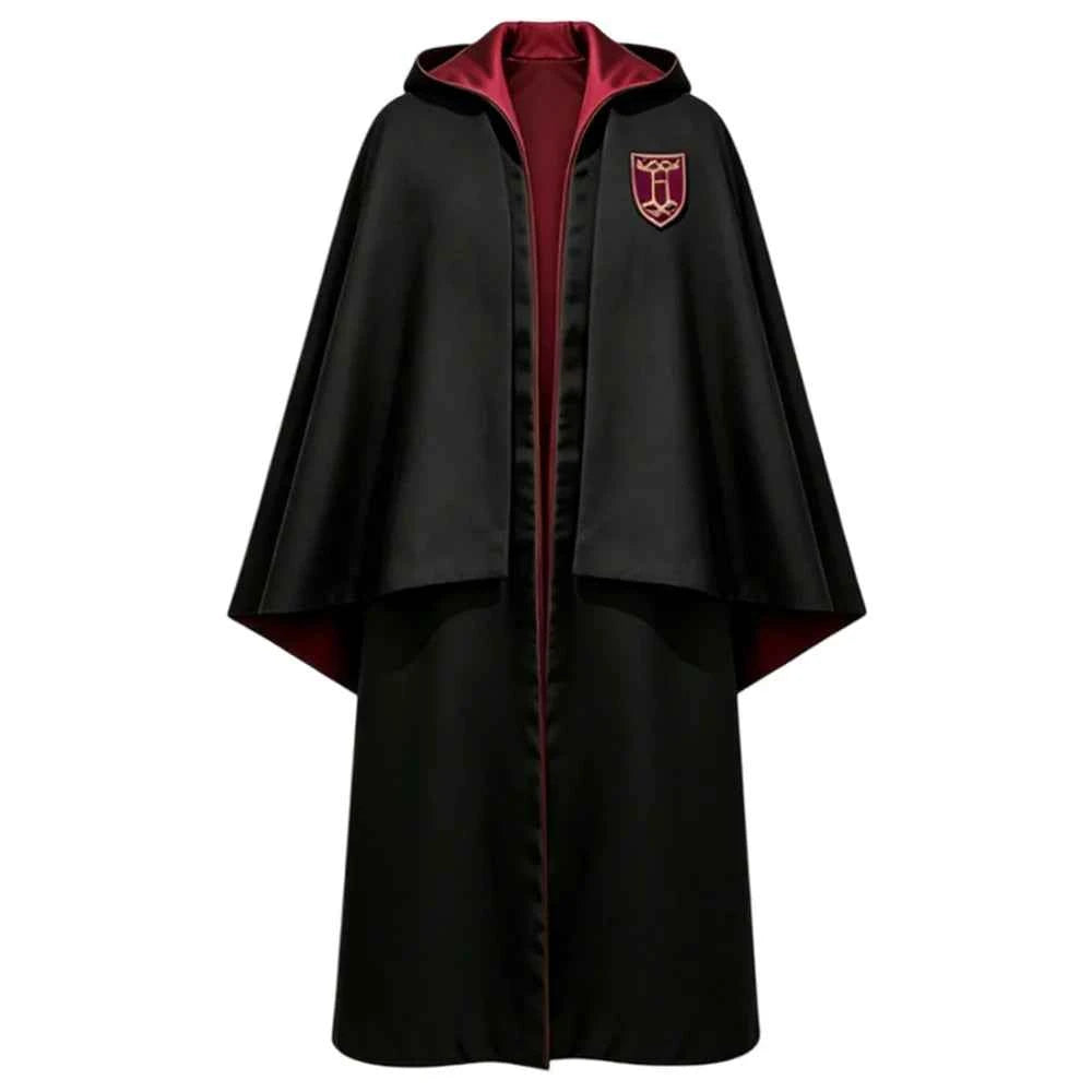 Premium Hogwarts House Robe - Wizard Hooded Cloak Cosplay Costume