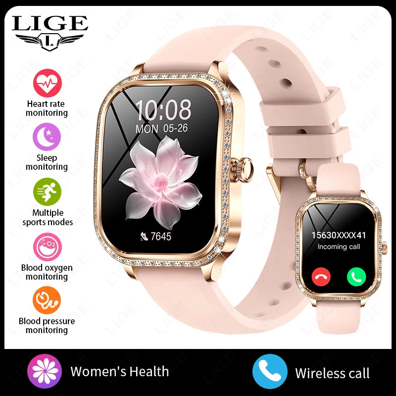 Luxury Women's Smart Watch - 1.75" HD Display & Bluetooth Call