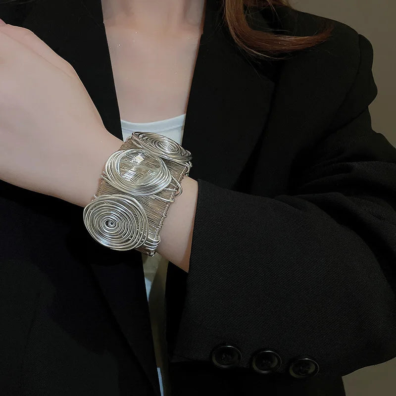 Elegant Luxury Wide Edge Bracelet - Personalized Temperament