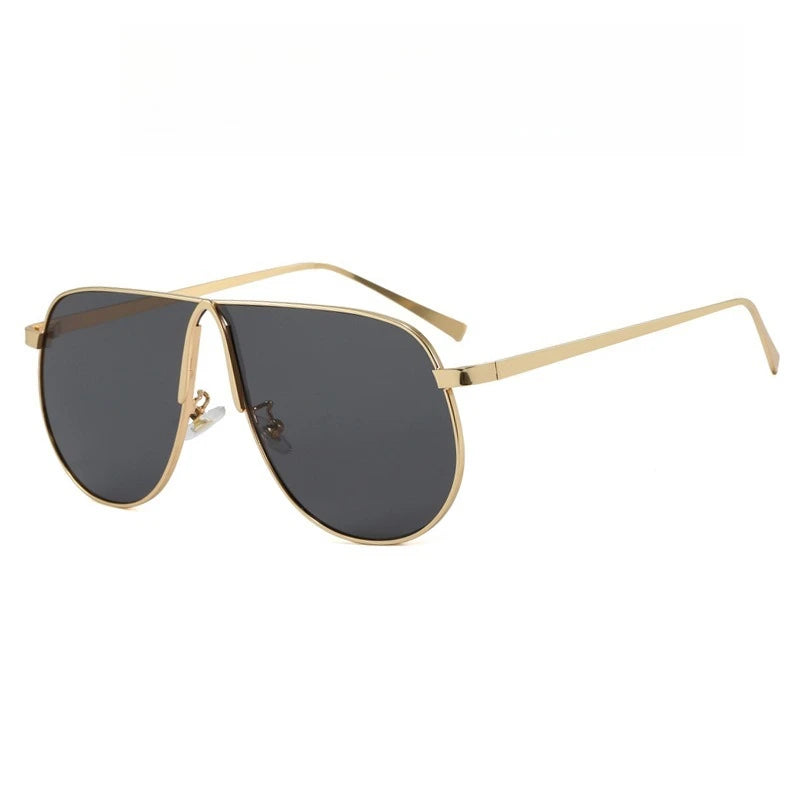 Retro Frog Shape Sunglasses - Oversized Vintage Designer Shades