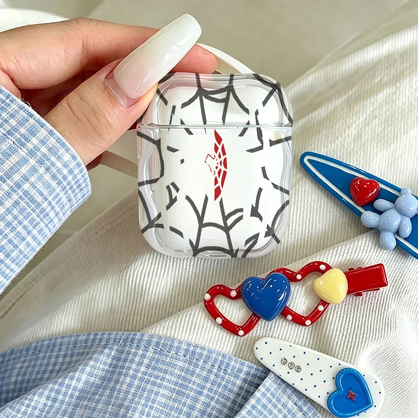 Premium Spiders-Man 3D Wave Silicone Case for AirPods