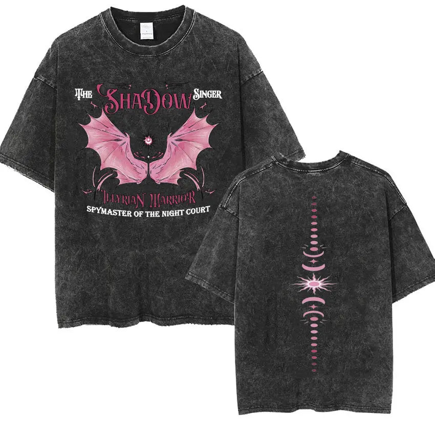 Vintage Night Court Oversized T-Shirt - Premium Graphic Tee