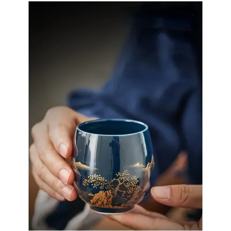 Elegant Japanese Master Tea Cup - Handcrafted Ceramic