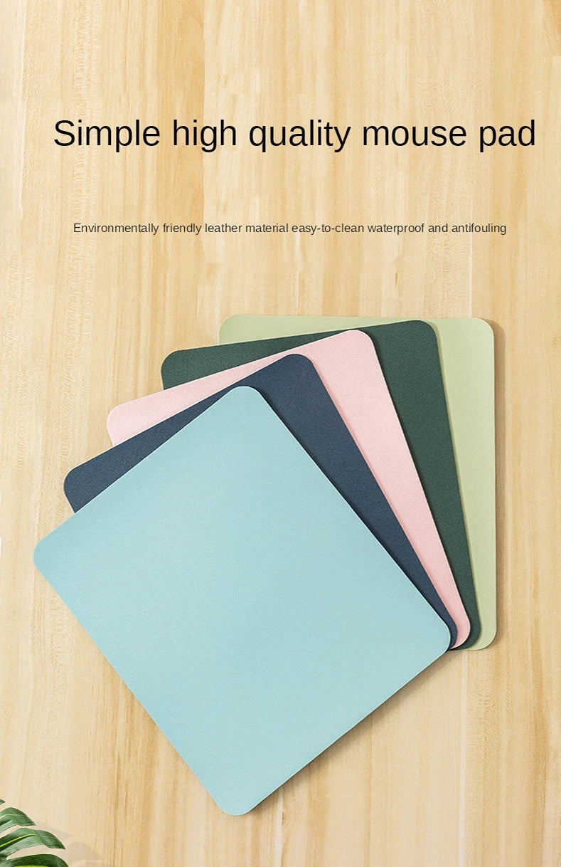 Premium Leather Mouse Pad - Non-Slip & Waterproof