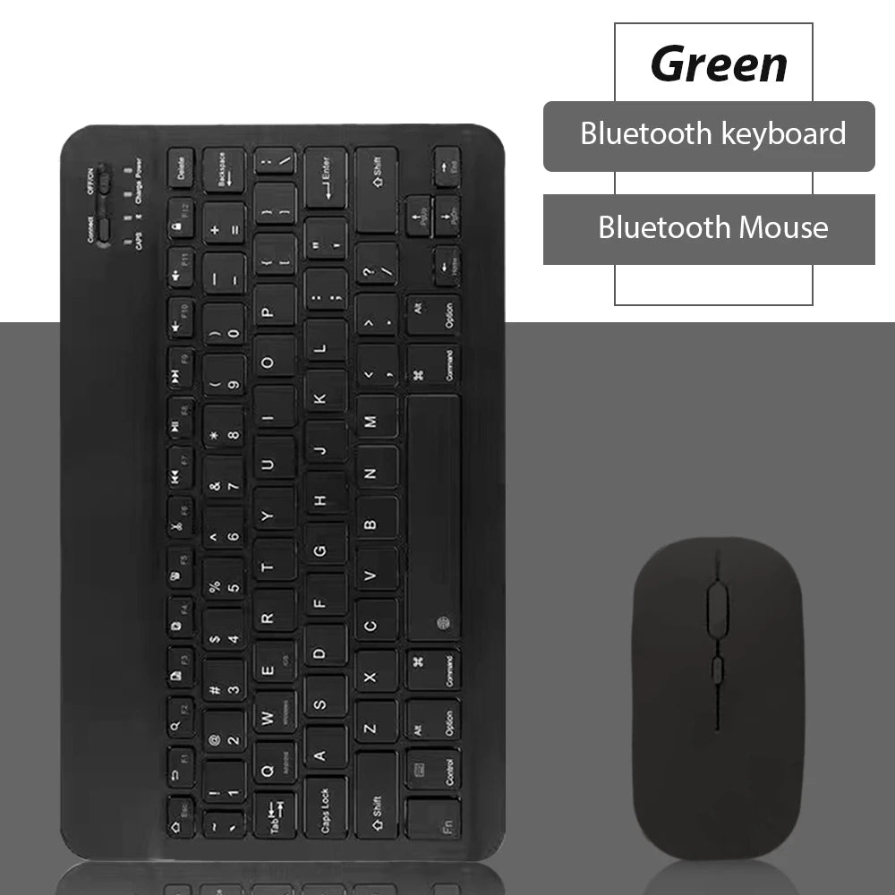 Premium Bluetooth Keyboard Mouse Set - Slim, Rechargeable & Universal
