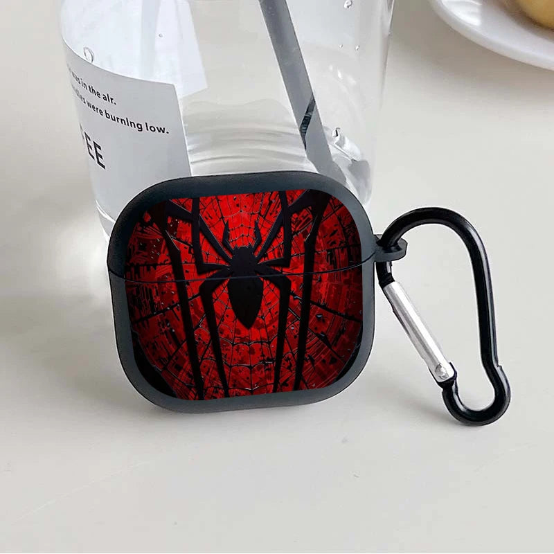 Shockproof Spider Web Earbuds Case - Rugged Protective Cover