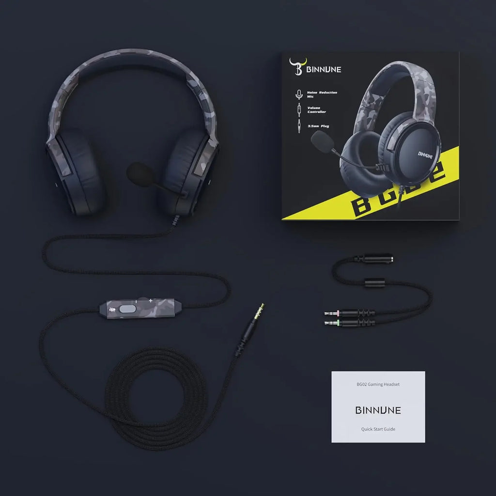 Premium Gaming Headset with Mic - Multi-Platform Wired Headphones