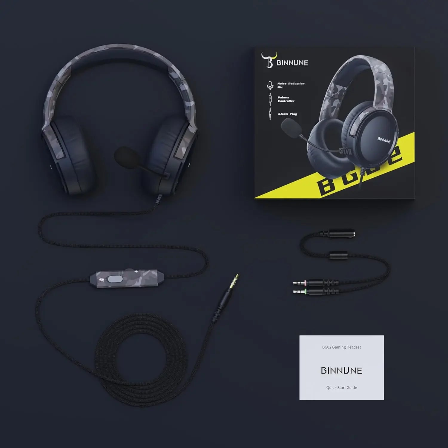 Premium Gaming Headset with Mic - Multi-Platform Wired Headphones