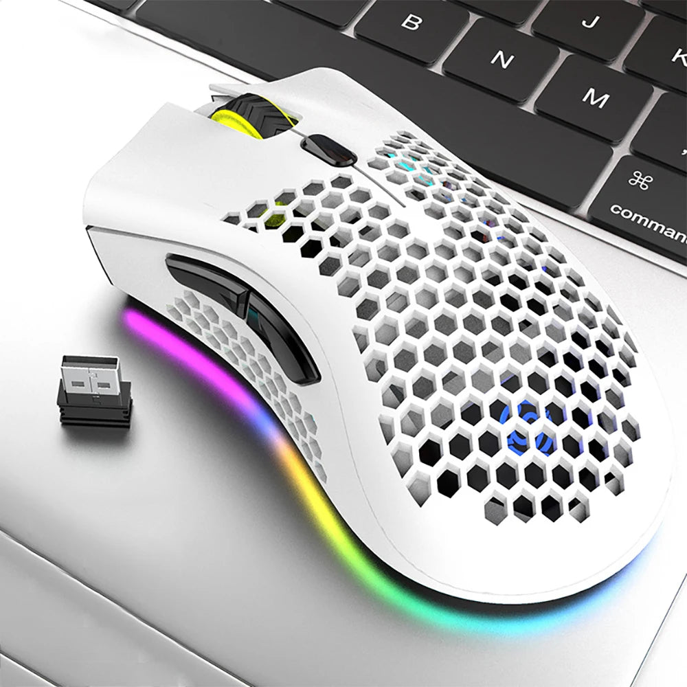 Premium Wireless Gaming Mouse - RGB Rechargeable & Ergonomic