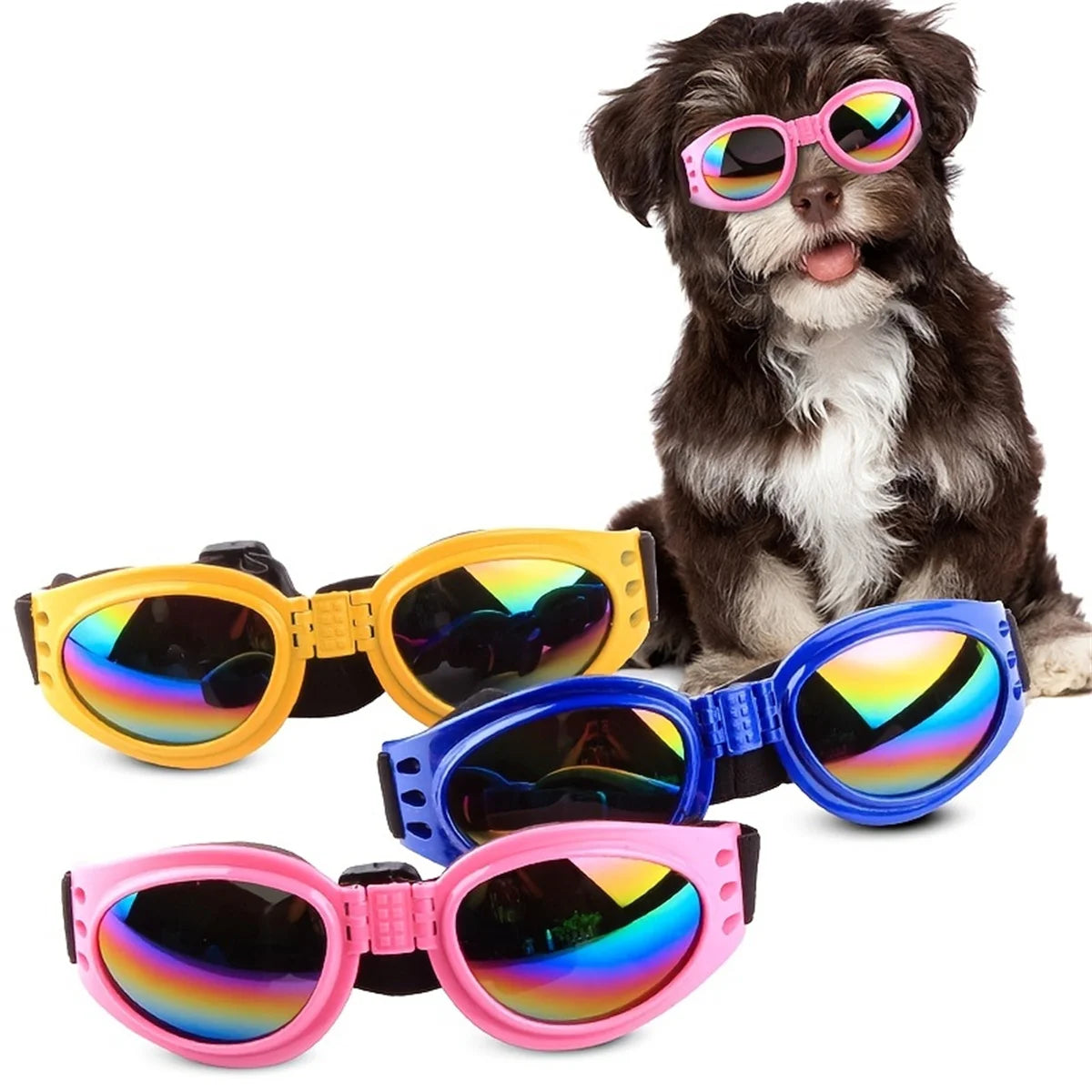 Premium Dog Goggles Anti-UV - Adjustable Eye Protection