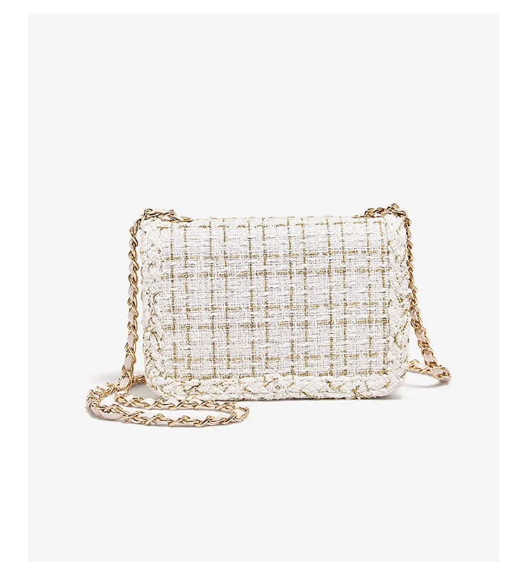 Elegant Chain Shoulder Bag - Sequined Embellishments