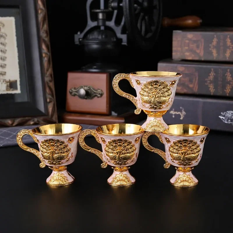 Elegant European Metal Wine Set - Retro Home Decor