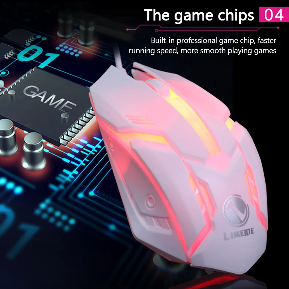 Premium Luminous Gaming Mouse – Ergonomic Wired Backlit USB