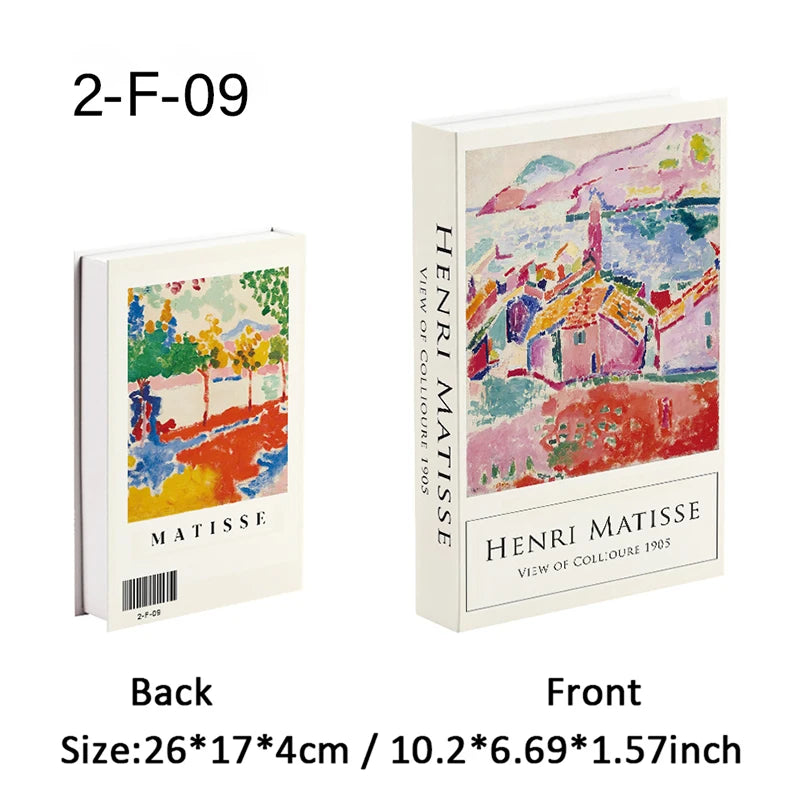 Elegant Luxury Decorative Books - Van Gogh Monet Picasso Series