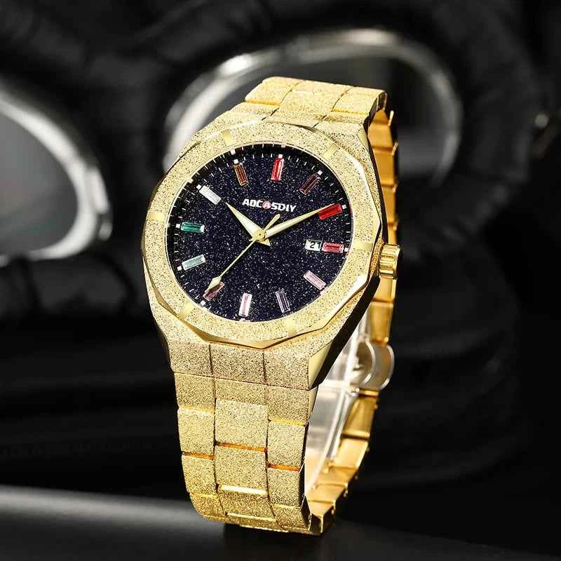 Elegant Men's Quartz Business Watch - Auto Date & Luminous