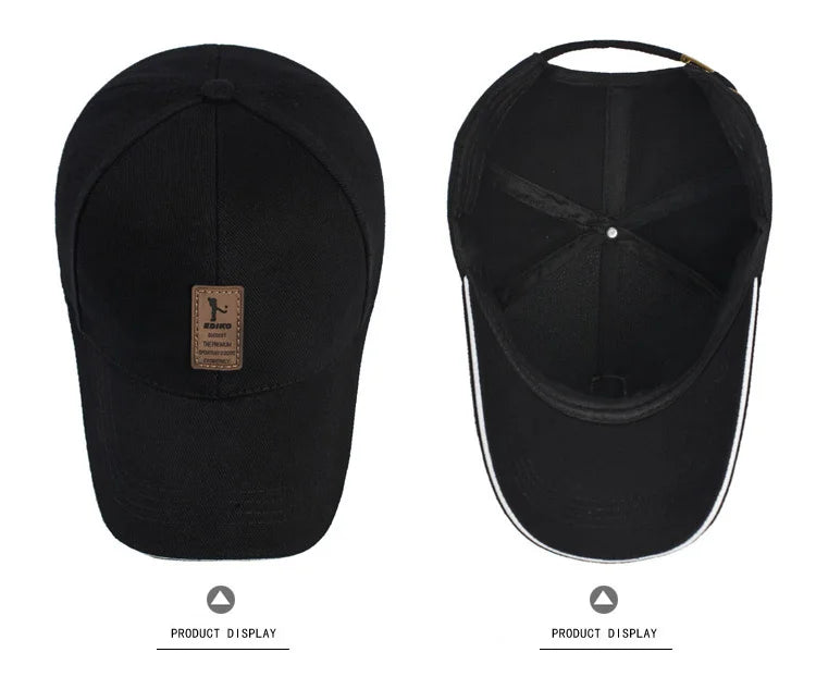 Premium Structured Baseball Cap - Solid Snapback Sunhat