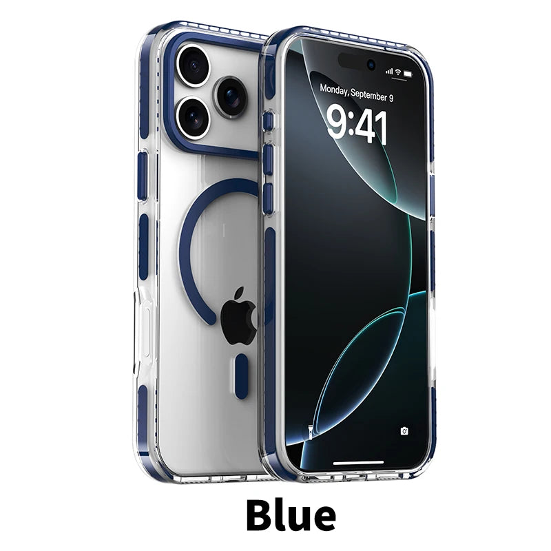 Luxury MagSafe Clear Cover - Slim Wireless Charging Case