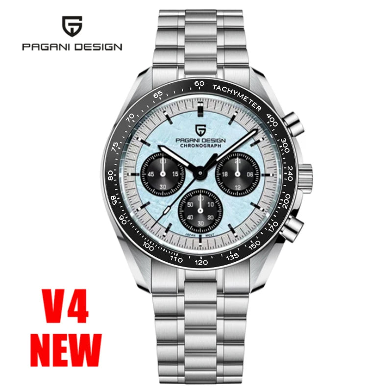 Luxury Men's Quartz Watch - Chronograph Sapphire Crystal