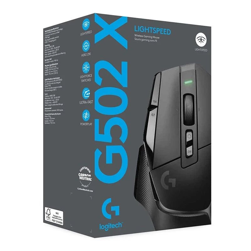 Premium Lightspeed Wireless Gaming Mouse - HERO 25K Sensor & Hybrid Switches